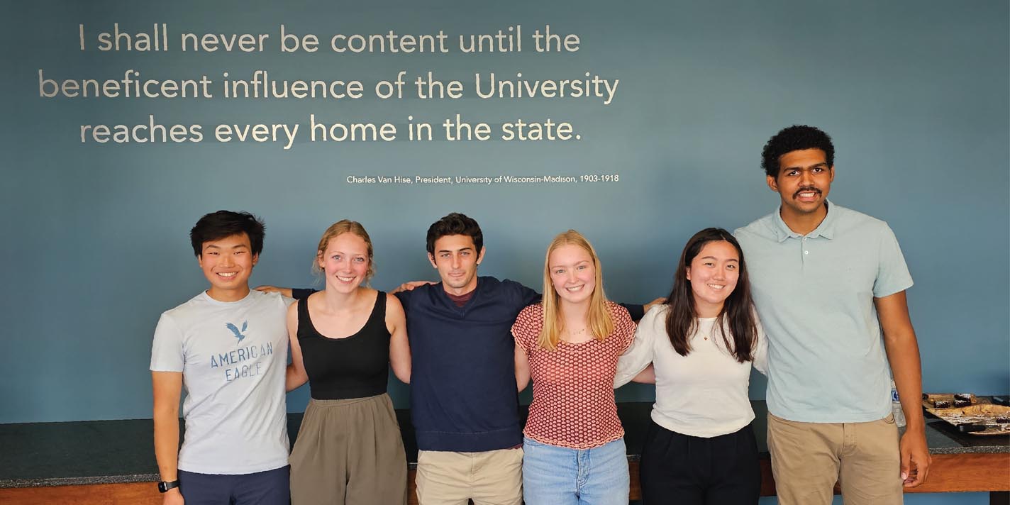 Students pose for a picture